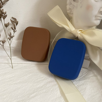 Tiszta színű matt kontaktlencse tok Női kompakt és egyszerű hordozható színes kontaktlencsék Myopia Companion Box tárolódoboz