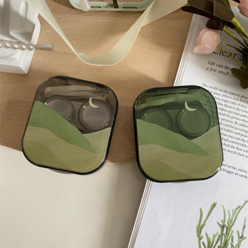 Retro transparentă lentile de contact de caz portabil multi-pack cutie de stocare Universal Companion Îngrijire cosmetice lentil
