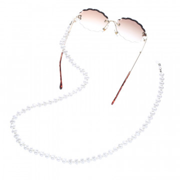 2020 Chic occhiali irregolari finta perla catena collo appeso Occhiali a catena corda cordini occhiali da sole accessori