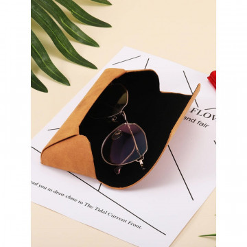Nova moda plutônio capa de couro óculos de sol caso para mulheres homens óculos portáteis óculos macios bolsa bolsa acessórios ó